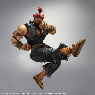 Super Street Fighter IV - Gouki - Play Arts Kai (Square Enix)ㅤ – Square Enix – ActionFigureBrasil — detalhe do produto