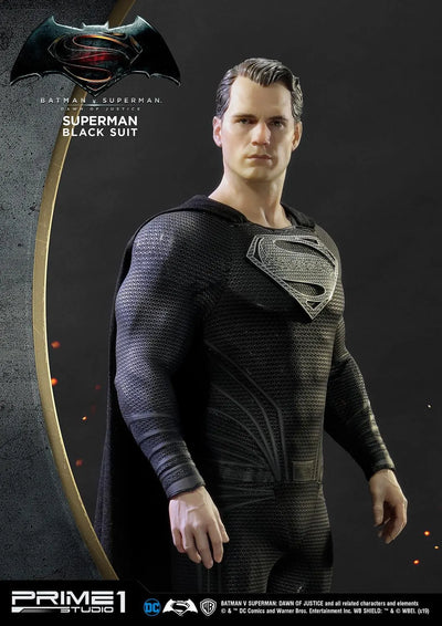 Superman (Black Suit Edition) Batman v Superman: Dawn of Justice (Film) – Prime1Studio – ActionFigure Brasil