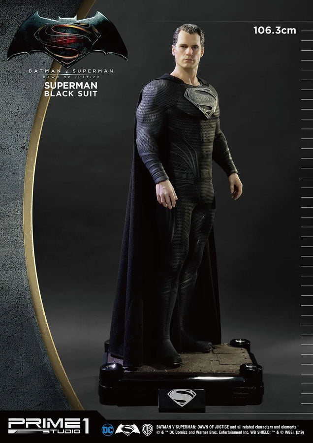 Superman (Black Suit Edition) Batman v Superman: Dawn of Justice (Film) – Prime1Studio – ActionFigure Brasil