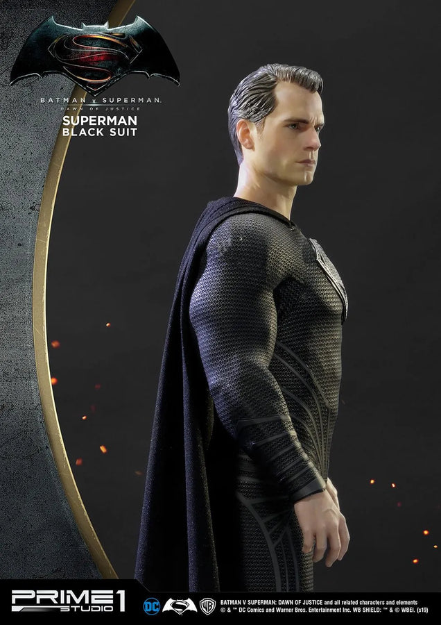 Superman (Black Suit Edition) Batman v Superman: Dawn of Justice (Film) – Prime1Studio – ActionFigure Brasil