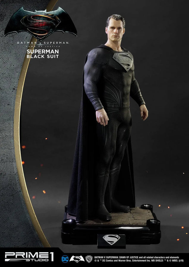 Superman (Black Suit Edition) Batman v Superman: Dawn of Justice (Film) – Prime1Studio – ActionFigure Brasil