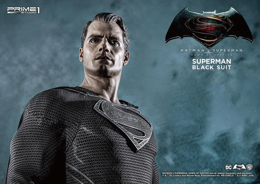 Superman (Black Suit Edition) Batman v Superman: Dawn of Justice (Film) – Prime1Studio – ActionFigure Brasil