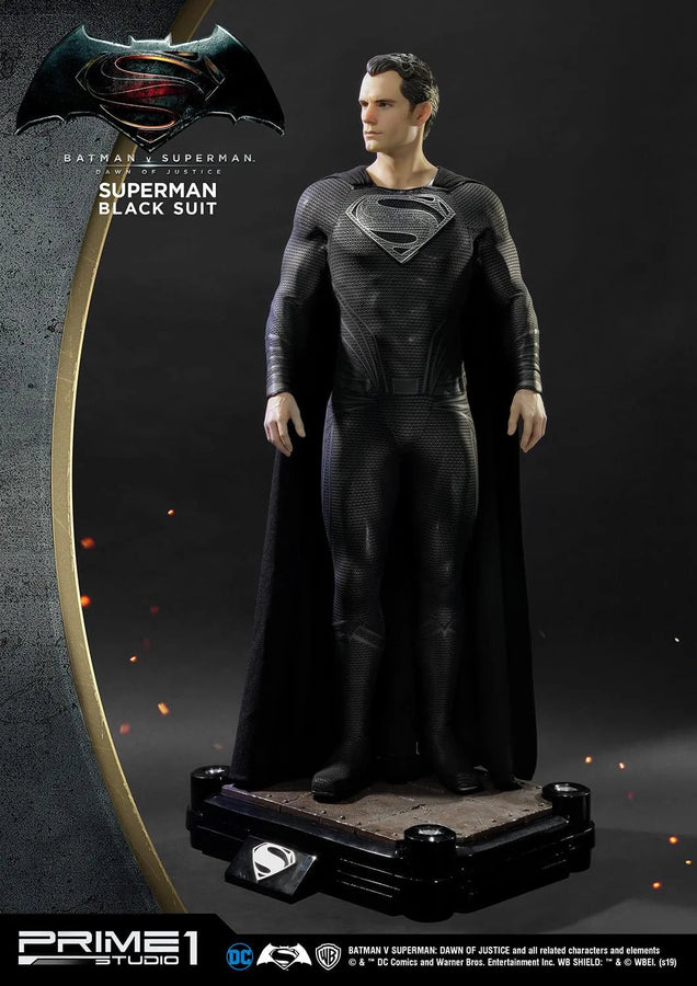 Superman (Black Suit Edition) Batman v Superman: Dawn of Justice (Film) – Prime1Studio – ActionFigure Brasil