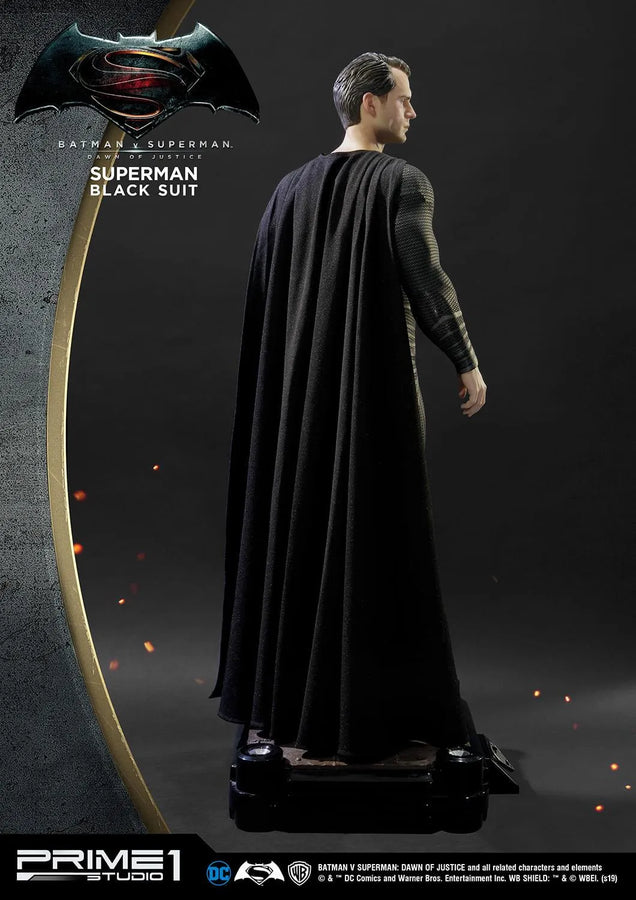 Superman (Black Suit Edition) Batman v Superman: Dawn of Justice (Film) – Prime1Studio – ActionFigure Brasil