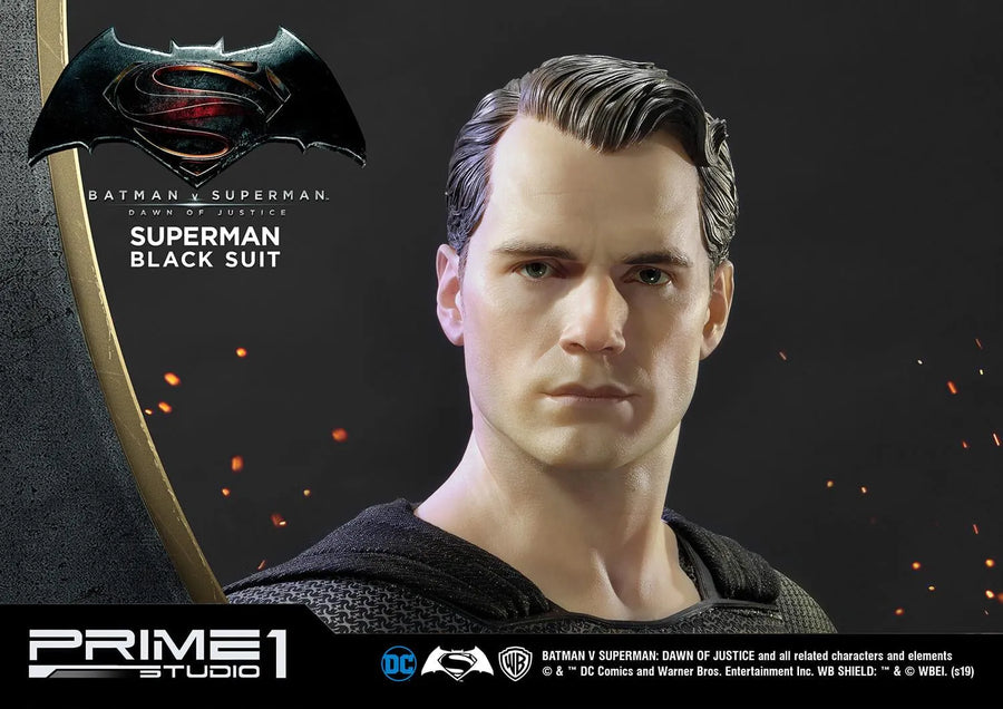 Superman (Black Suit Edition) Batman v Superman: Dawn of Justice (Film) – Prime1Studio – ActionFigure Brasil