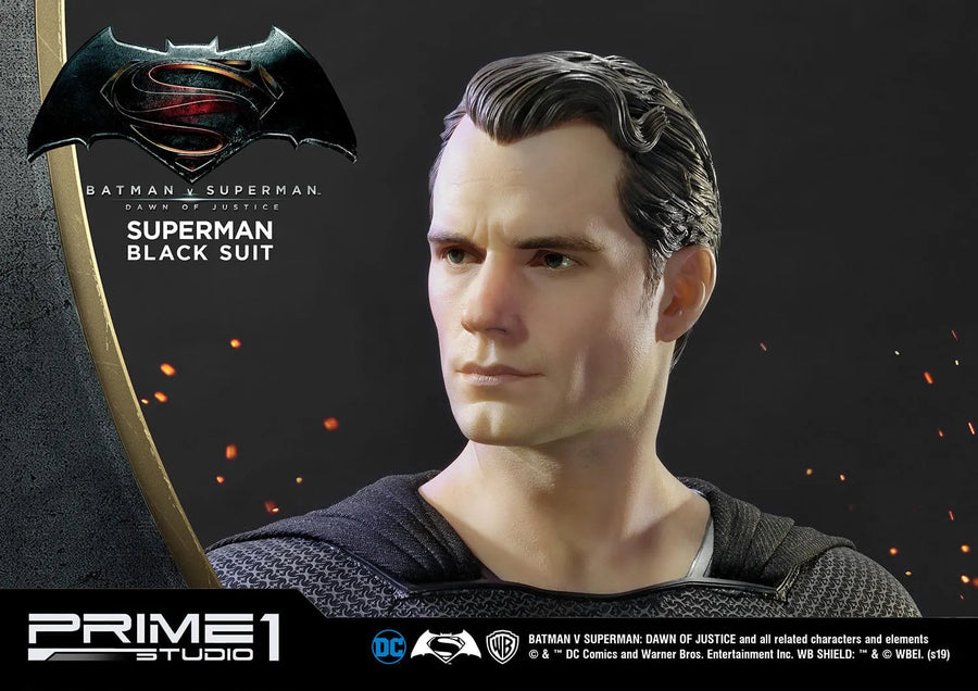 Superman (Black Suit Edition) Batman v Superman: Dawn of Justice (Film) – Prime1Studio – ActionFigure Brasil