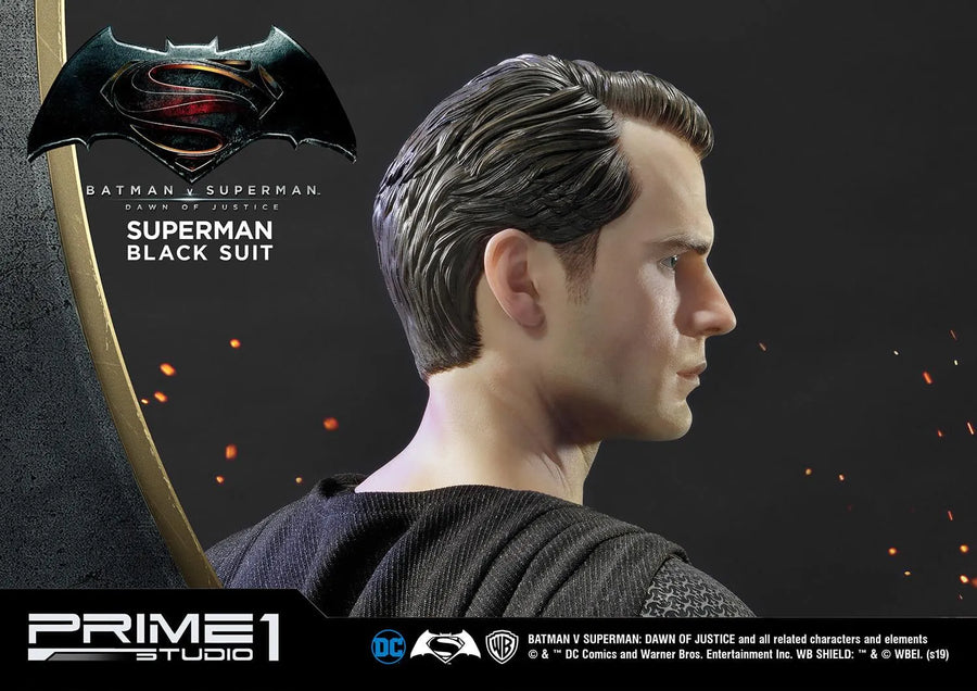 Superman (Black Suit Edition) Batman v Superman: Dawn of Justice (Film) – Prime1Studio – ActionFigure Brasil