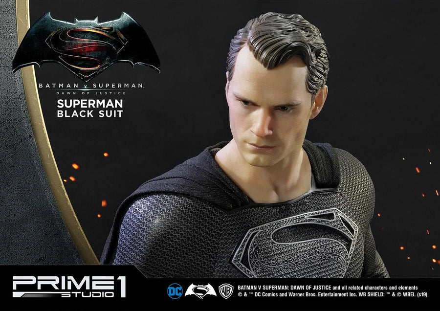 Superman (Black Suit Edition) Batman v Superman: Dawn of Justice (Film) – Prime1Studio – ActionFigure Brasil
