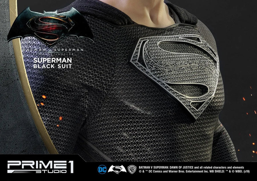 Superman (Black Suit Edition) Batman v Superman: Dawn of Justice (Film) – Prime1Studio – ActionFigure Brasil