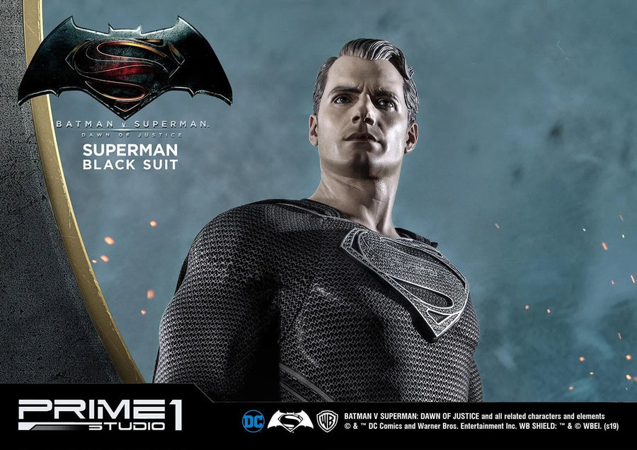 Superman (Black Suit Edition) Batman v Superman: Dawn of Justice (Film) – Prime1Studio – ActionFigure Brasil