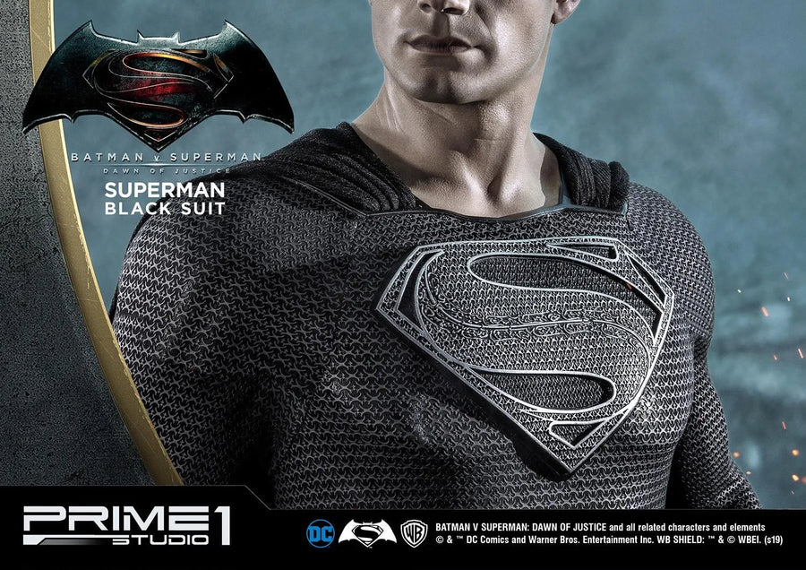 Superman (Black Suit Edition) Batman v Superman: Dawn of Justice (Film) – Prime1Studio – ActionFigure Brasil