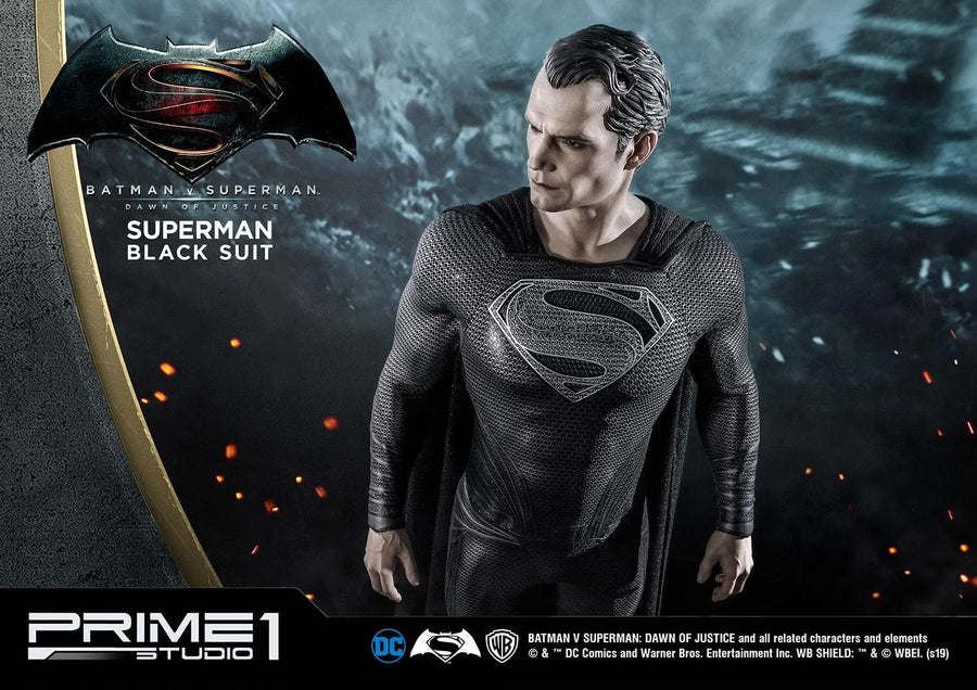 Superman (Black Suit Edition) Batman v Superman: Dawn of Justice (Film) – Prime1Studio – ActionFigure Brasil