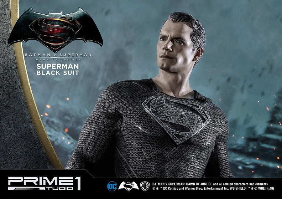 Superman (Black Suit Edition) Batman v Superman: Dawn of Justice (Film) – Prime1Studio – ActionFigure Brasil