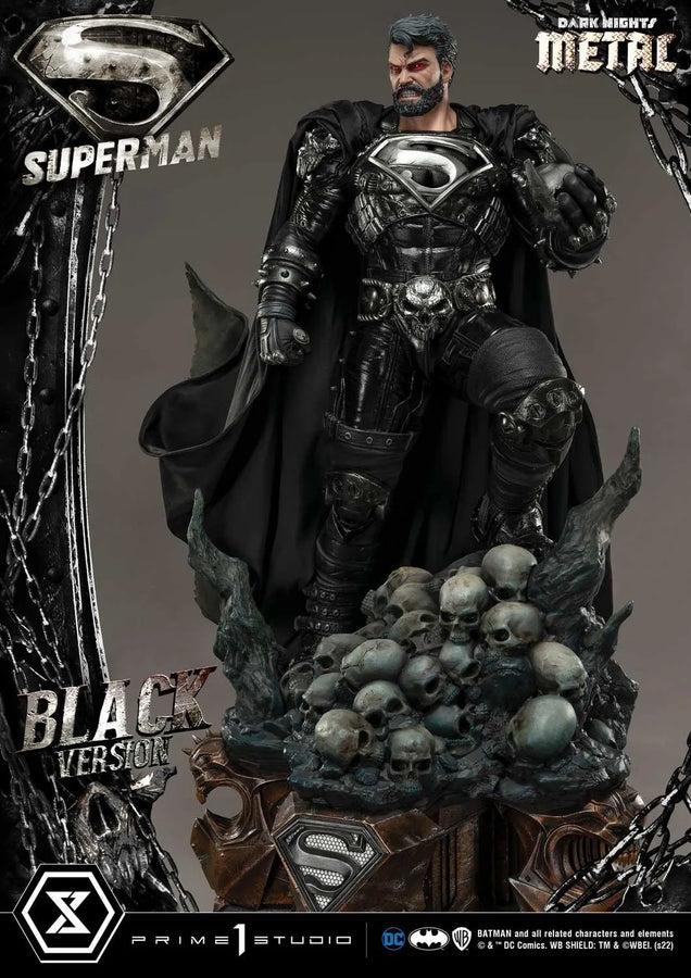 Superman (Black Version) Dark Nights: Metal (Comics) – Prime1Studio – ActionFigure Brasil