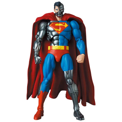Superman - Cyborg Superman - Mafex (No.164) - Return of Superman (Medicom Toy)ㅤ – Medicom Toy – ActionFigure Brasil — ângulo diferente