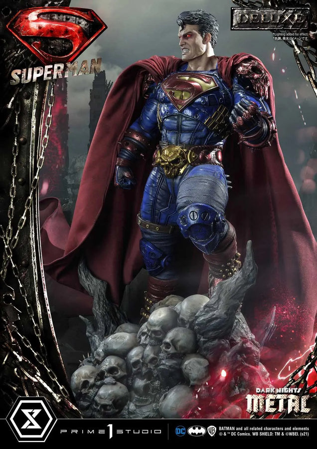 Superman (Deluxe Bonus Version) Dark Nights: Metal (Comics) – Prime1Studio – ActionFigure Brasil