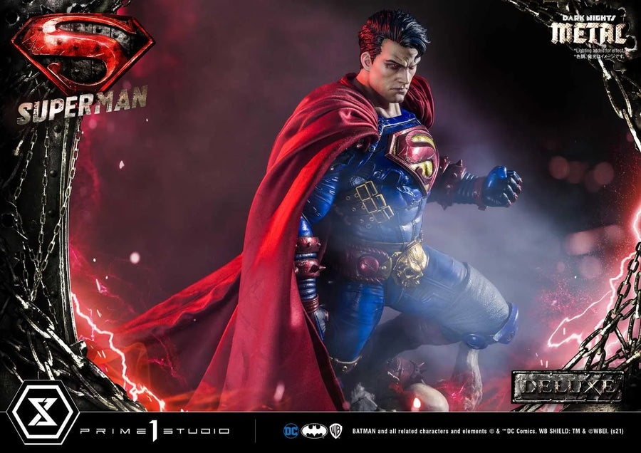 Superman (Deluxe Bonus Version) Dark Nights: Metal (Comics) – Prime1Studio – ActionFigure Brasil