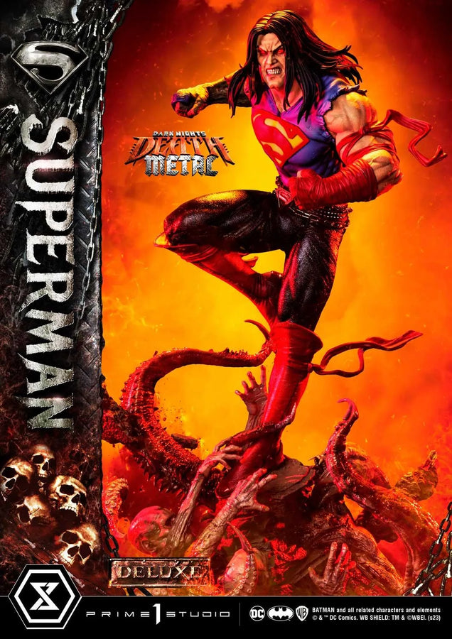 Superman (Deluxe Version) Dark Nights: Death Metal (Comics) – Prime1Studio – ActionFigure Brasil