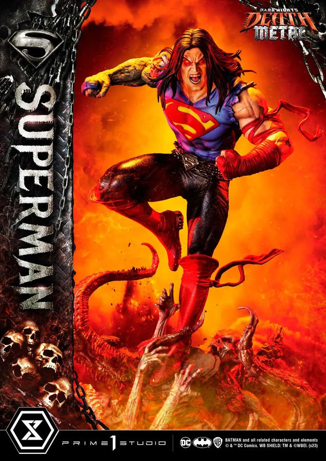 Superman (Deluxe Version) Dark Nights: Death Metal (Comics) – Prime1Studio – ActionFigure Brasil
