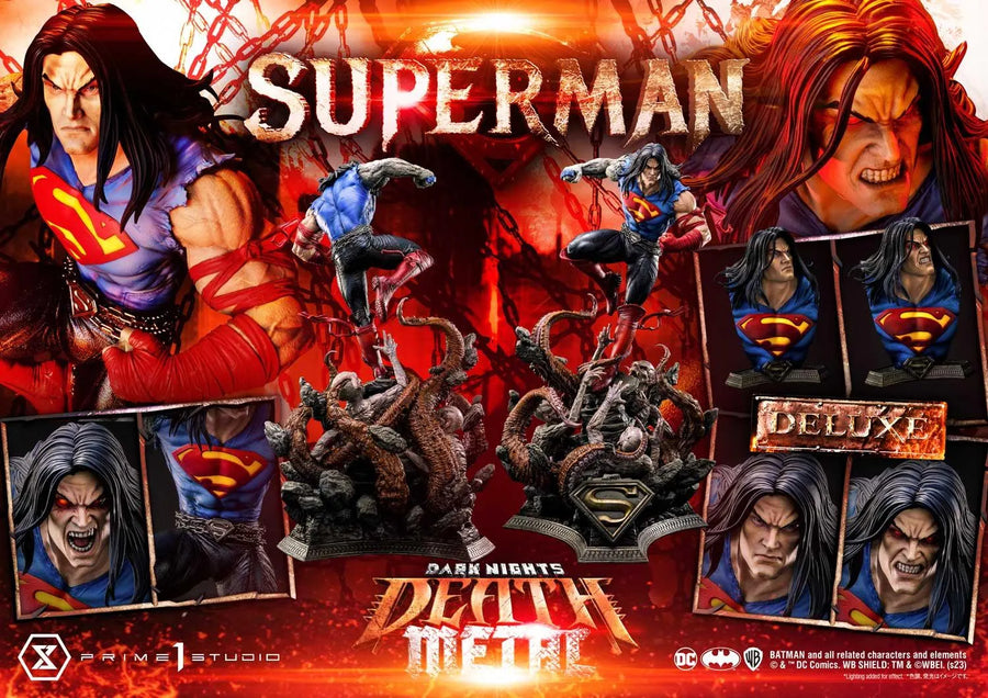 Superman (Deluxe Version) Dark Nights: Death Metal (Comics) – Prime1Studio – ActionFigure Brasil