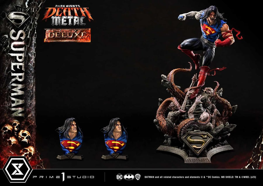 Superman (Deluxe Version) Dark Nights: Death Metal (Comics) – Prime1Studio – ActionFigure Brasil
