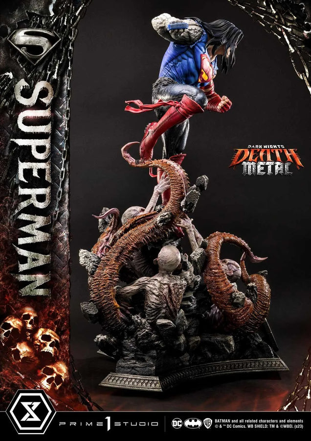 Superman (Deluxe Version) Dark Nights: Death Metal (Comics) – Prime1Studio – ActionFigure Brasil