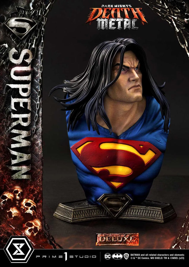 Superman (Deluxe Version) Dark Nights: Death Metal (Comics) – Prime1Studio – ActionFigure Brasil