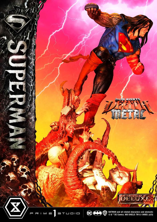 Superman (Deluxe Version) Dark Nights: Death Metal (Comics) – Prime1Studio – ActionFigure Brasil