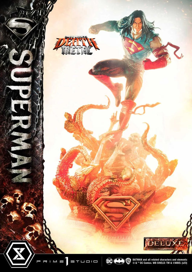 Superman (Deluxe Version) Dark Nights: Death Metal (Comics) – Prime1Studio – ActionFigure Brasil