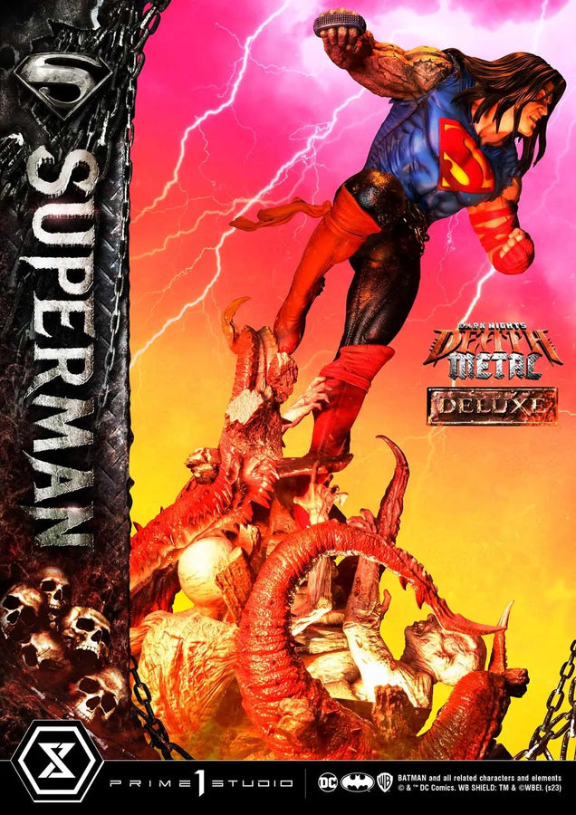 Superman (Deluxe Version) Dark Nights: Death Metal (Comics) – Prime1Studio – ActionFigure Brasil
