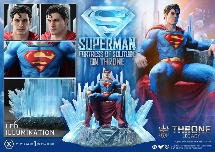 Superman Fortress of Solitude on Throne (Regular Version) Superman (Comics) – Prime1Studio – ActionFigure Brasil
