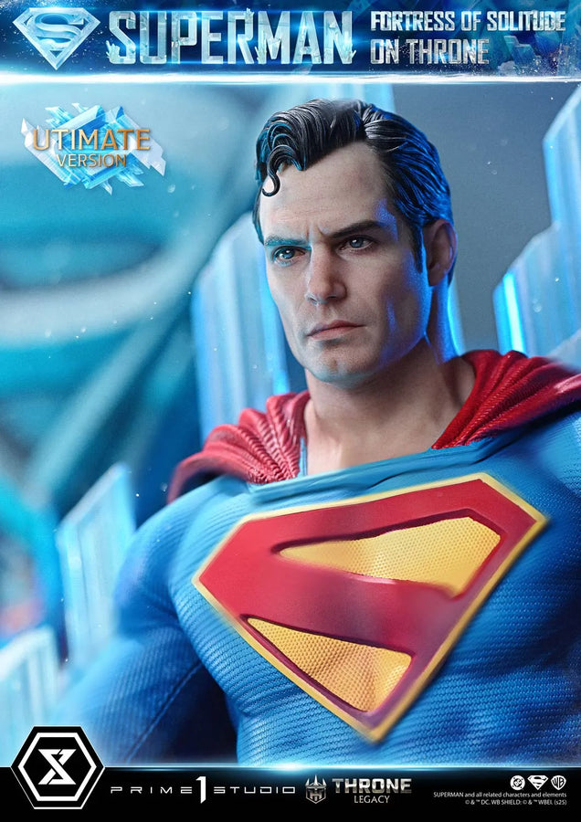 Superman Fortress of Solitude on Throne (Ultimate Bonus Version) Superman (Comics) – Prime1Studio – ActionFigure Brasil