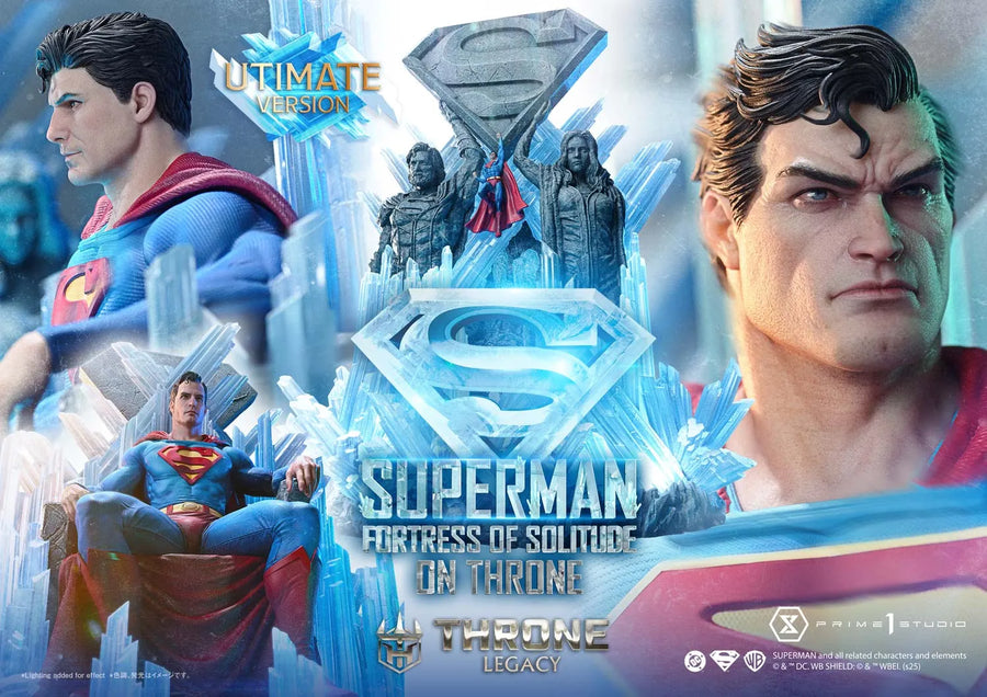 Superman Fortress of Solitude on Throne (Ultimate Bonus Version) Superman (Comics) – Prime1Studio – ActionFigure Brasil
