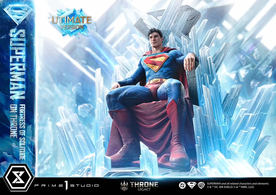 Superman Fortress of Solitude on Throne (Ultimate Bonus Version) Superman (Comics) – Prime1Studio – ActionFigure Brasil