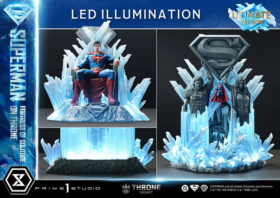 Superman Fortress of Solitude on Throne (Ultimate Bonus Version) Superman (Comics) – Prime1Studio – ActionFigure Brasil