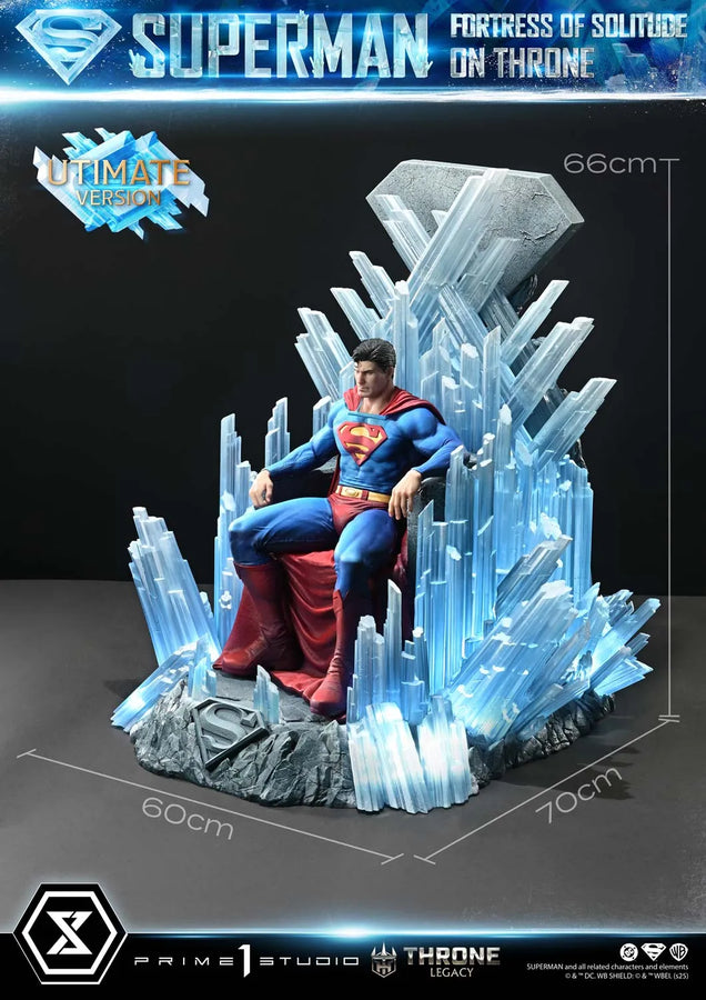Superman Fortress of Solitude on Throne (Ultimate Bonus Version) Superman (Comics) – Prime1Studio – ActionFigure Brasil