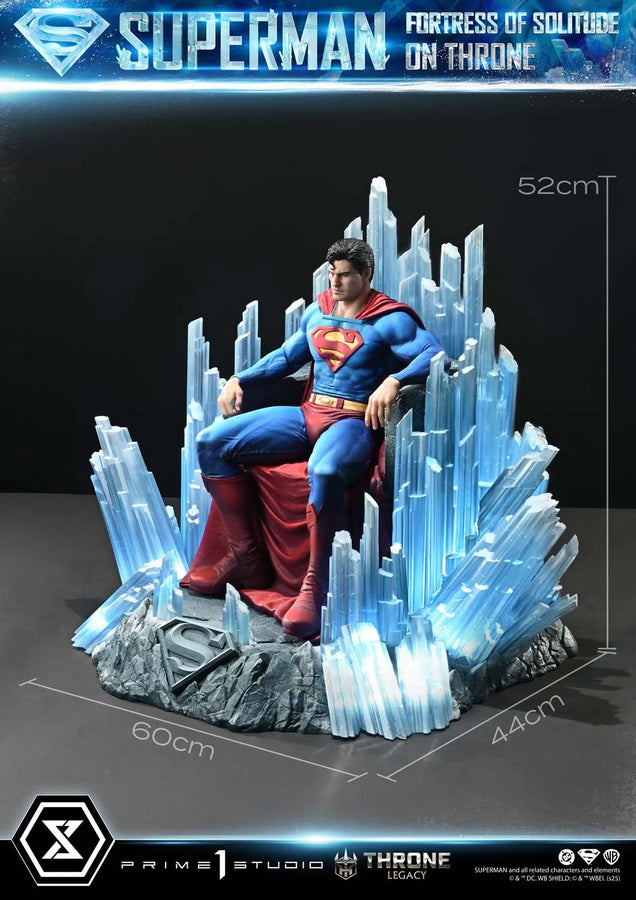 Superman Fortress of Solitude on Throne (Ultimate Bonus Version) Superman (Comics) – Prime1Studio – ActionFigure Brasil
