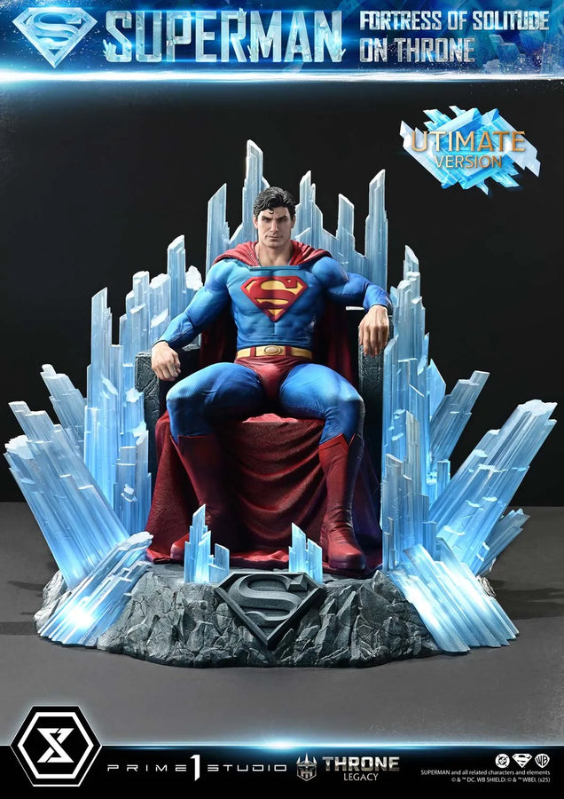 Superman Fortress of Solitude on Throne (Ultimate Bonus Version) Superman (Comics) – Prime1Studio – ActionFigure Brasil