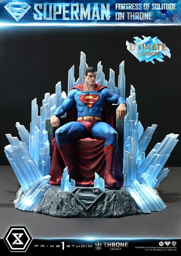 Superman Fortress of Solitude on Throne (Ultimate Bonus Version) Superman (Comics) – Prime1Studio – ActionFigure Brasil
