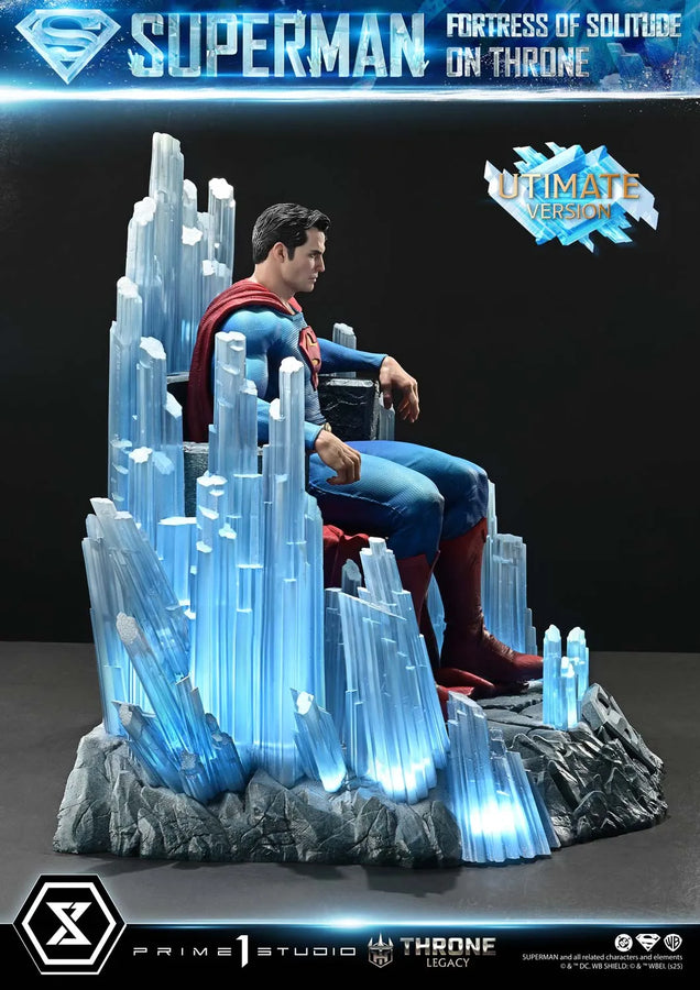Superman Fortress of Solitude on Throne (Ultimate Bonus Version) Superman (Comics) – Prime1Studio – ActionFigure Brasil