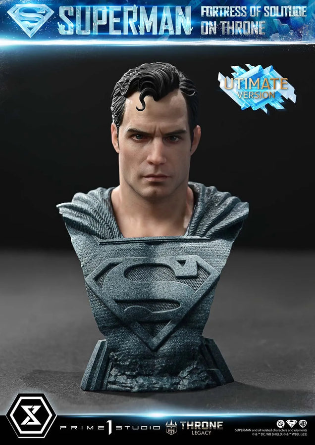 Superman Fortress of Solitude on Throne (Ultimate Bonus Version) Superman (Comics) – Prime1Studio – ActionFigure Brasil