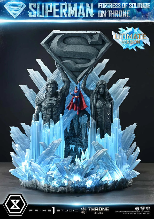 Superman Fortress of Solitude on Throne (Ultimate Bonus Version) Superman (Comics) – Prime1Studio – ActionFigure Brasil
