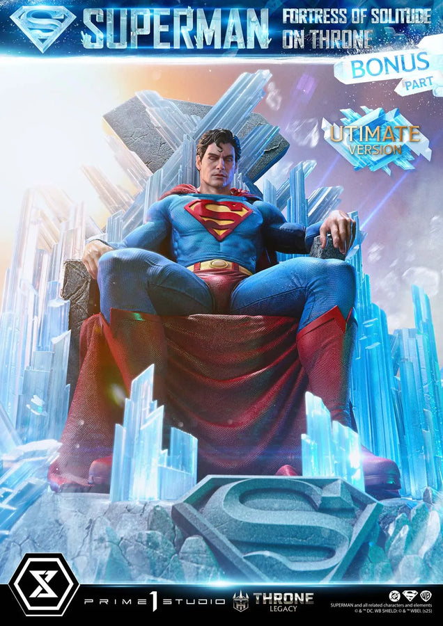 Superman Fortress of Solitude on Throne (Ultimate Bonus Version) Superman (Comics) – Prime1Studio – ActionFigure Brasil