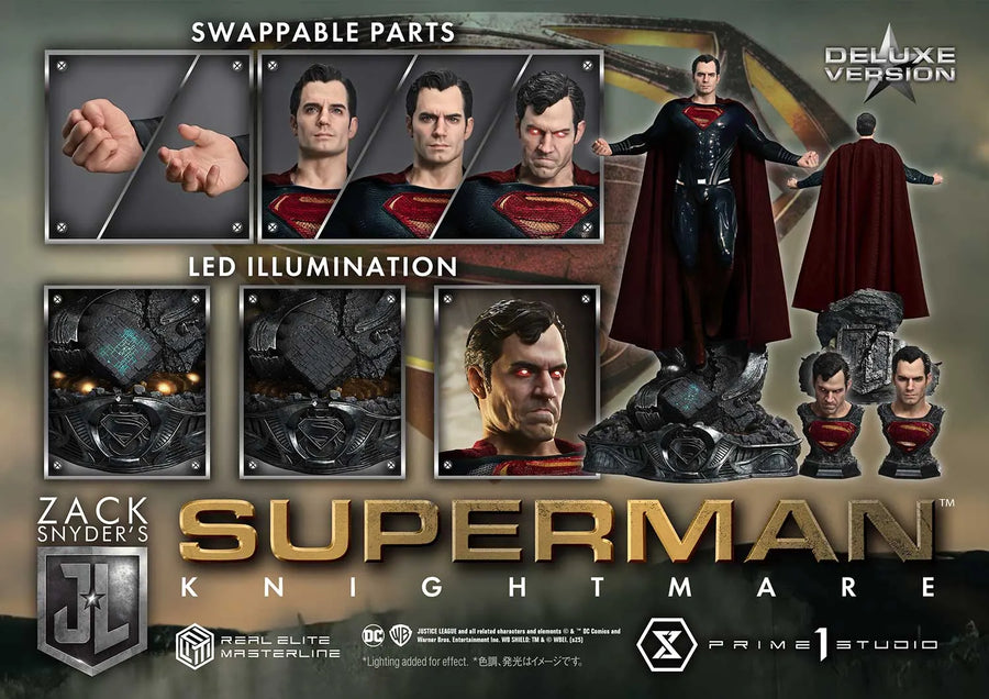 Superman (Knightmare DX Bonus) Justice League (Film) – Prime1Studio – ActionFigure Brasil