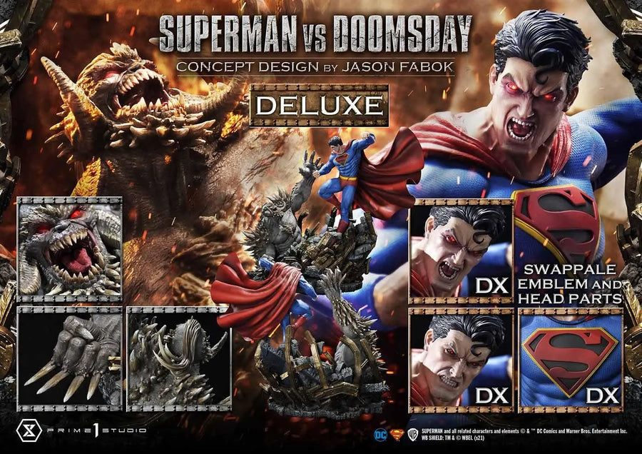 Superman VS Doomsday (Deluxe Bonus Version) Superman (Comics) – Prime1Studio – ActionFigure Brasil