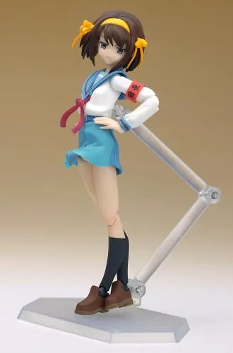 Suzumiya Haruhi no Yuuutsu - Suzumiya Haruhi - Figma #002 - School Uniform ver.ㅤ – Max Factory – ActionFigure Brasil — ângulo diferente