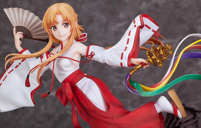 Sword Art Online: Alicization - War of Underworld - Asuna - 1/7 - Miko Ver. (Souyokusha)ㅤ – Souyokusha – ActionFigure Brasil — ângulo diferente