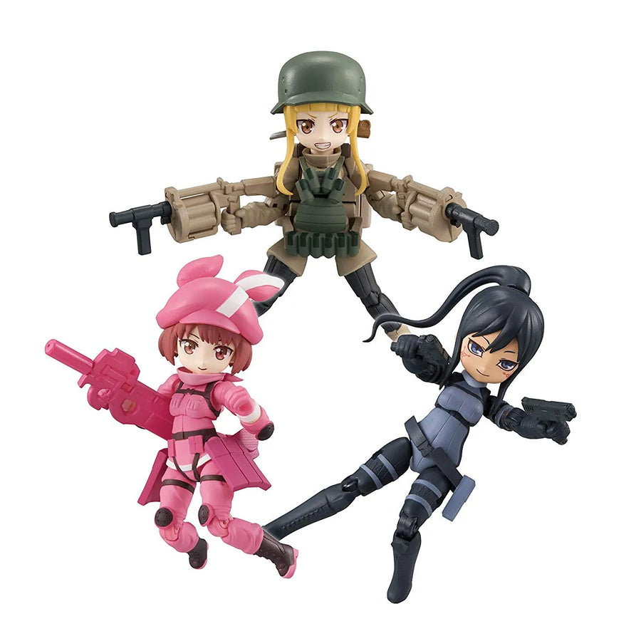 Sword Art Online Alternative Gun Gale Online - Fukajirou, Pitohui, Llenn - Desktop Army - Desktop Army Sword Art Online Alternative Gun Gale Online (MegaHouse)ㅤ – MegaHouse – ActionFigure Brasil
