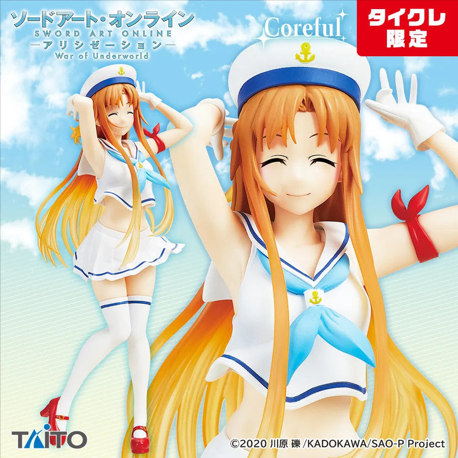 Sword Art Online - Asuna - Coreful Figure - Marine Look Taito Online Crane Limited ver. (Taito)ㅤ – Taito – ActionFigure Brasil