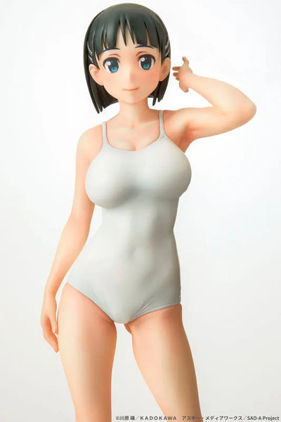 Sword Art Online - Kirigaya Suguha - 1/7 - White Swimsuit ver. (Q-six)ㅤ – Q-six – ActionFigureBrasil — ângulo diferente